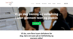 Desktop Screenshot of leanlab.no