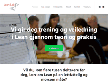 Tablet Screenshot of leanlab.no